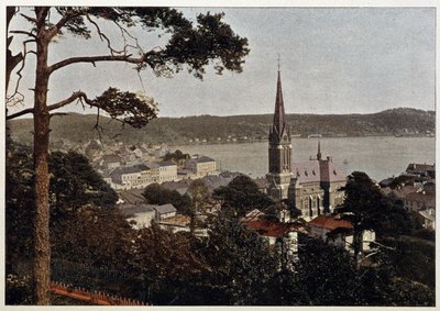 Rio de Janeiro, utsikt över Morne de Gloria, sent 1800-tal av Unknown artist