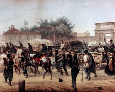 Risorgimento: The Five Days of Milan (Cinque giornate di Milano) (18-22 mars 1848): detta är ett av de första avsnitten av revolutionerna 1848 (en del av det första italienska frihetskriget) som såg uppkomsten av Milaneserna befolkningsupprorande mot av Unknown artist