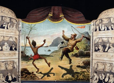 Robinson Crusoe och fredag av Unknown artist