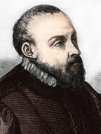 Roland de Lassus. (Orlando di Lasso) 1532-1594 fransk-flamländsk kompositör av Unknown artist