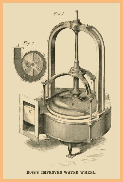 Ross Verbesserte Wasserrad von Unknown Artist