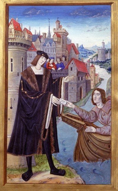 Royal Messenger. 1400-talet (miniatyr) av Unknown artist
