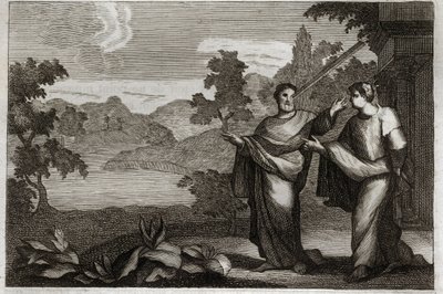 Royaumont Bibeln, Nya testamentet: Döm inte andra. När du har en bjälke i ögat ska du inte bry dig om att dra ett sugrör från din brors öga (liknelsen om strået och balken). Illustration från 1811. av Unknown artist