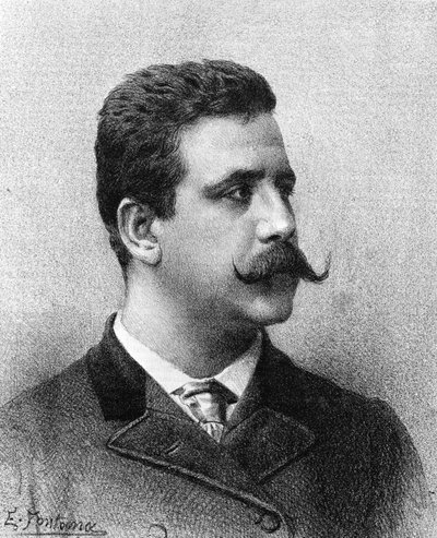 Ruggero Leoncavallo. Italiensk kompositör (1858 till 1919). av Unknown artist