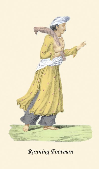 Löpande fotman av Unknown Artist