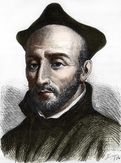 Sankt Ignatius av Loyola (1491-1556), grundare av Jesu Society. av Unknown artist