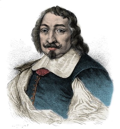 Samuel de Champlain (1567-1635) - Porträtt av Samuel de Champlain (1567 - 1635) fransk upptäcktsresande i Amerika - av Unknown artist