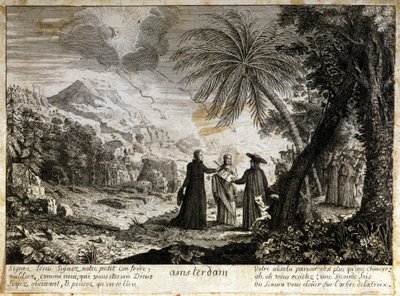 Satirisk vinjett mot jansenismen. av Unknown artist