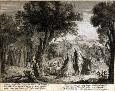 Satirisk vinjett mot jansenismen. av Unknown artist