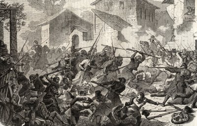 Andra italienska självständighetskriget Slaget vid Turbigo, 3 juni av Unknown artist