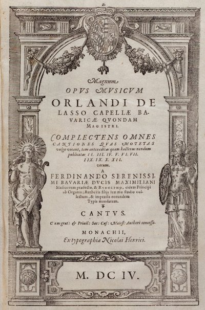 Noter på Rockers av Roland de Lassus (1604) av Unknown artist