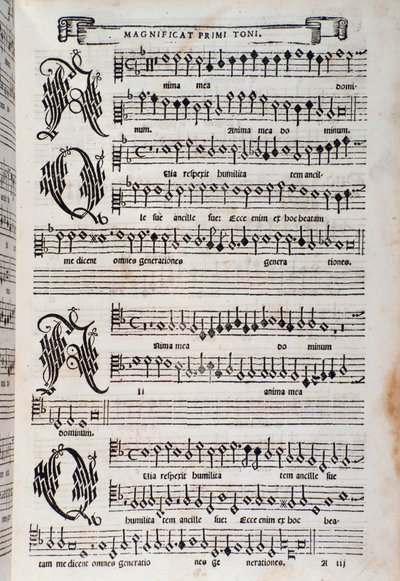 Noter på Magnificat av Giovanni Animuccia av Unknown artist