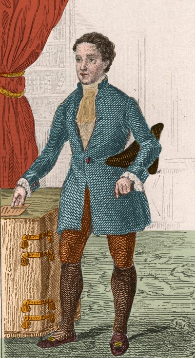 Siecle des Lumieres: porträtt av Denis Diderot (1713-1784), fransk författare och filosof. Gravyr från 1876. av Unknown artist