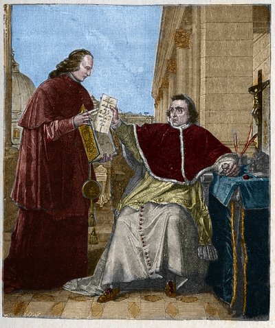 Underskrift av konkordatet mellan Frankrike och Heliga stolen, av påven Pius VII, 15 augusti av Unknown artist