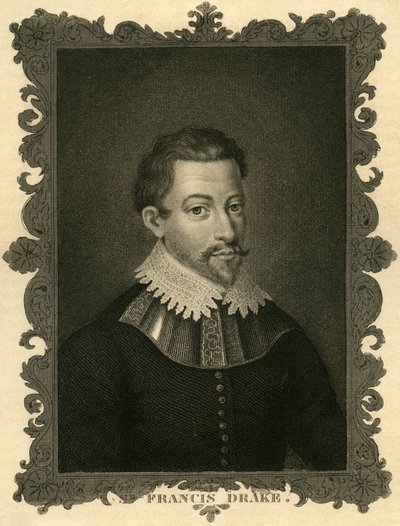 Sir Francis Drake (1540-1596) av Unknown artist