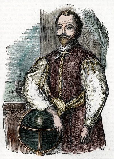 Sir Francis Drake av Unknown artist