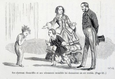 Sophie wet - i "The misfortunes of Sophie"" av grevinnan av Ségur, Hachette av Unknown artist