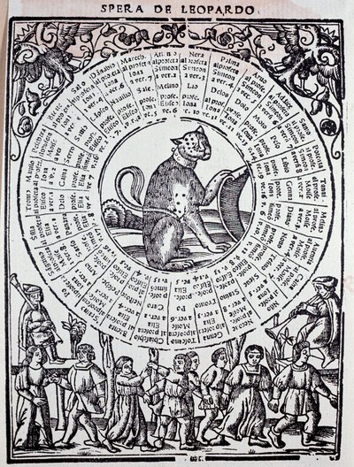 Sphere du Leopard "" Triomphe de la fortune "(Triompho of fortune) av Sigismondo Fanti (1500-talet) 1526 Venedig, Marciana Library av Unknown artist