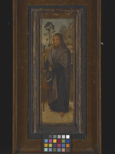 St. James (Pilgrimen) (olja på trä) av Unknown artist