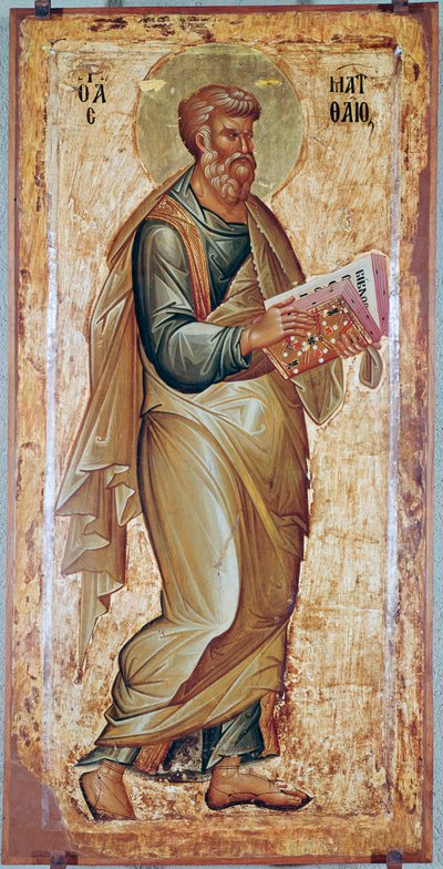St Matteus evangelisten (ikon från 1200-talet) av Unknown artist