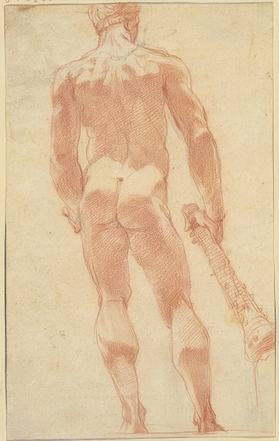 Stående Hercules från baksidan av Unknown