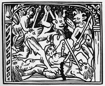 På! på! Djävlar! sus demoner! i ""Great Calendar and Compost of the Shepherds"", Lyon av Unknown artist
