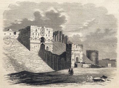 Syrien: staden Aleppo på 1800-talet - Citadellet - Aleppo i Syrien - 1864 av Unknown artist