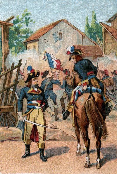 TEATER GENOM TIDERNA: Teater under det andra kejsardömet. Militärpjäsen på den kejserliga cirkusteatern (vinter) Boulevard du Temple i Paris. av Unknown Artist