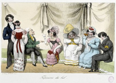 Tapestry du bal - n.d., tidigt 1800-tal, Carnavalet av Unknown artist