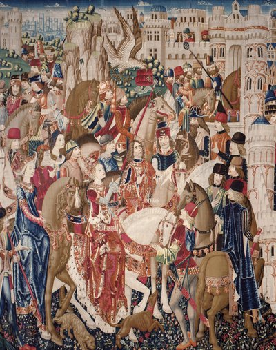 Gobeläng som illustrerar Tarquinius Priscus. ca. 1475 (gobeläng) av Unknown artist
