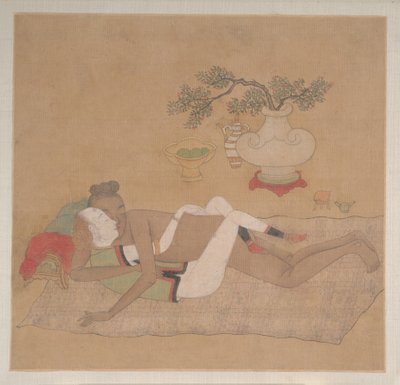 Tartar Officer med Blonde Lady av Unknown Artist