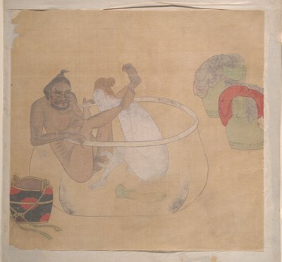 Tartar Officer med Blonde Lady av Unknown Artist