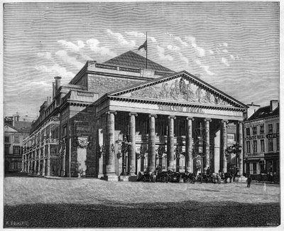 Teatre Royal de la Monnaie, Bryssel, Belgien av Unknown artist