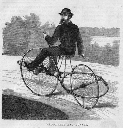 Den amerikanska velocipeden Mac-Donald. 1869 av Unknown artist