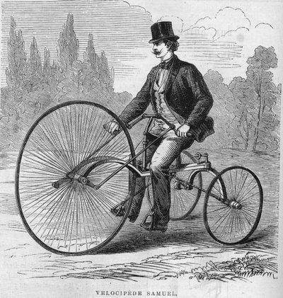 Isaac Samuels amerikanska velociped. 1869 av Unknown artist