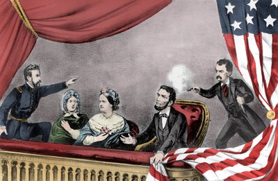 Mordet på Abraham Lincoln av John Wilkes Booth på Ford