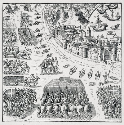 Hertigen av Anjou (Henry III) efter att ha blivit vald till kung av Polen (1573) och tvingats gå och ta denna krona i besittning oupphörligt, upphävdes belägringen av La Rochelle, och Rochellois fick allt de begärde för sig själva och för av Unknown artist