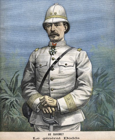 Den franske generalen Alfred Amédée Dodds (1842-1922) i Benin (Dahomey) 1892 av Unknown artist