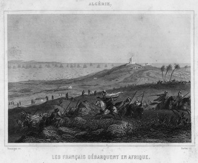 Fransmännen landade i Afrika av Unknown artist
