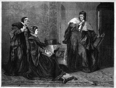 Gardiner Eveque presenterar Lady Jeanne Gray (Jane Gray av Unknown artist