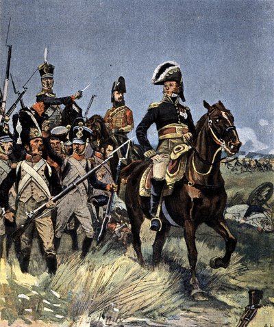 De stora striderna - marskalk Michel Ney (1769-1815) i Friedland, 14 juni av Unknown artist