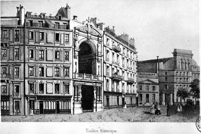 Historiska teatern på 1800-talet - gravyr, Carnavalet.¿ av Unknown artist