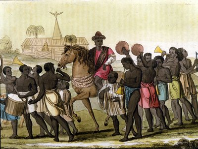 Kungen av Benin (Dahomey). av Unknown artist