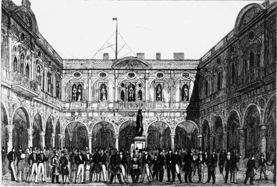 Londonbörsen 1821. av Unknown artist