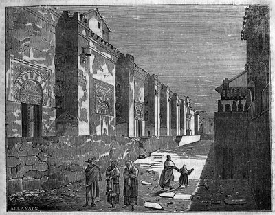 Moskén i Cordoba i Spanien. Idag den kristna katedralen av Unknown artist