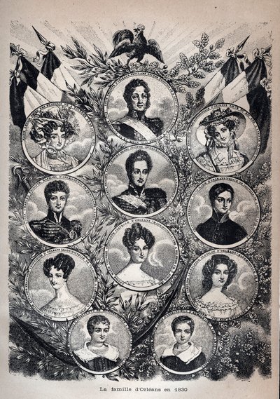 Familjen Orleans 1830 - Louis Philippe - av Unknown artist