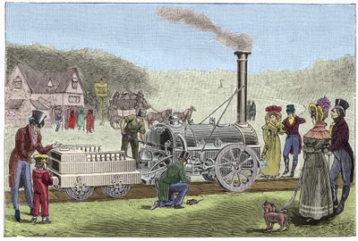 Stephenson-loket ""The Rocket"" (1830) av Unknown artist