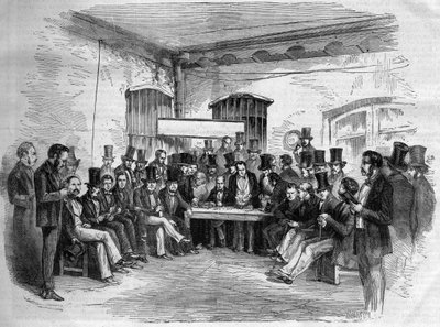 Börsen - Buenos Aires, Argentina 1868 av Unknown artist