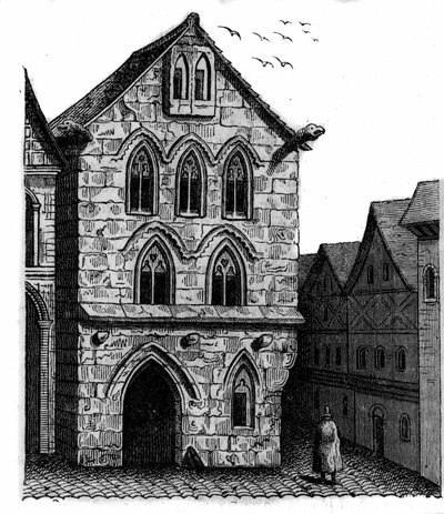 Templarhuset i Louviers i Normandie. av Unknown artist