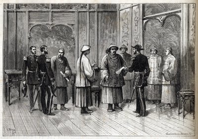 Porträtt av Napoleon Bonaparte - litografi av Job (Jacques Onfroy de Breville) från "" Le Grand Napoleon des Petites Enfants""" 1893 av Unknown artist